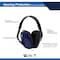 Ge Over-the-Head Earmuffs, 23dB, Adjustable Headband, Blue GM450 - alternate 2
